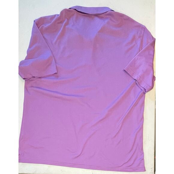 Oxford Golf TPC San Antonio Purple Polo Shirt Men’s Sz XL Earth Tech Super Dry - Picture 8 of 10